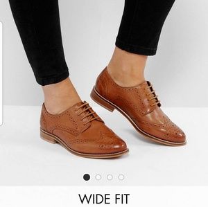 ASOS MOJITO Leather Brogues - Wide Fit